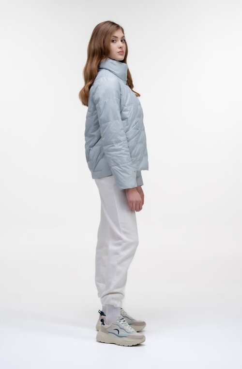 Куртка на весну коротка VIVILONA колір блакитний купити Житомир 4