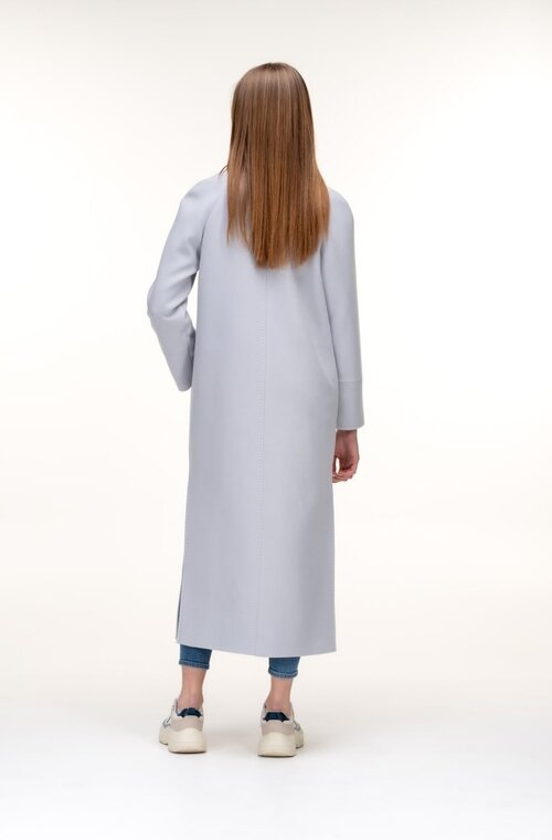 Длинное пальто с разрезами CORRERA цвет серый светлый купить Черновцы 2