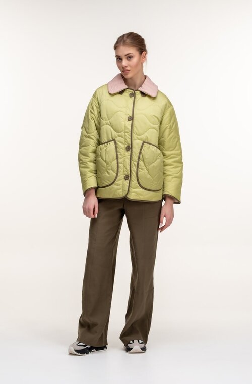 Двостороння куртка з накладними кишенями TORRIS колір лайм купити Хуст 3
