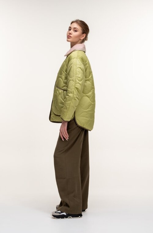 Двостороння куртка з накладними кишенями TORRIS колір лайм купити Хуст 4
