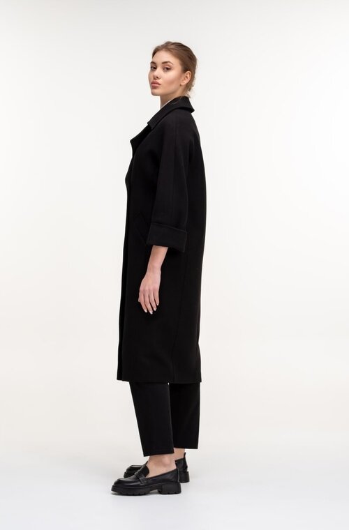Пальто классическое двубортное KENT цвет черный купить Житомир 2