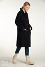 Кашемировое пальто прямого фасона NINA VLADI цвет синий- темный купить Богуслав 5