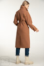Пальто жіноче демісезонне з поясом VLADLEN колір кемел купити Гнівань 2