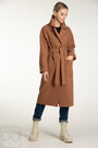 Пальто жіноче демісезонне з поясом VLADLEN колір кемел купити Гнівань 4