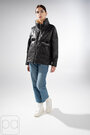 Коротка весняна куртка з накладними кишенями RUFUETE чорний колір купити Вінниця 3