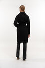 Двухбортное пальто с поясом VLADLEN черный цвет купить Днепр 5