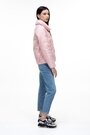 Короткая стеганная куртка на весну VIVILONA цвет розовый купить Сумы 2
