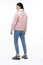 Коротка стьобана куртка на весну VIVILONA колір рожевий купити Суми 3