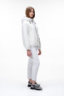Короткая весенняя куртка с капюшоном SNOW-OWL цвет белый купить Днепр 4
