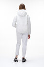 Короткая весенняя куртка с капюшоном SNOW-OWL цвет белый купить Днепр 5