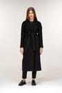 Пальто черное длинное с поясом NINA VLADI купить Тернополь 4