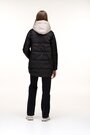Удлиненная куртка с капюшоном VIVILONA цвет черный купить Тернополь 3